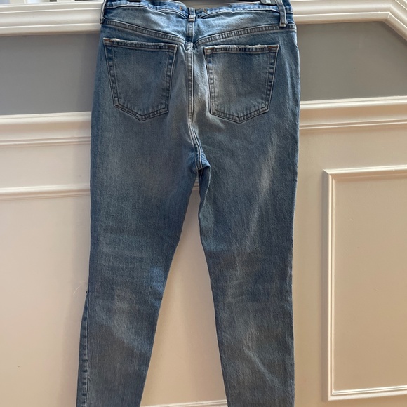 Free People distressed high rise skinny jeans - Picture 6 of 7